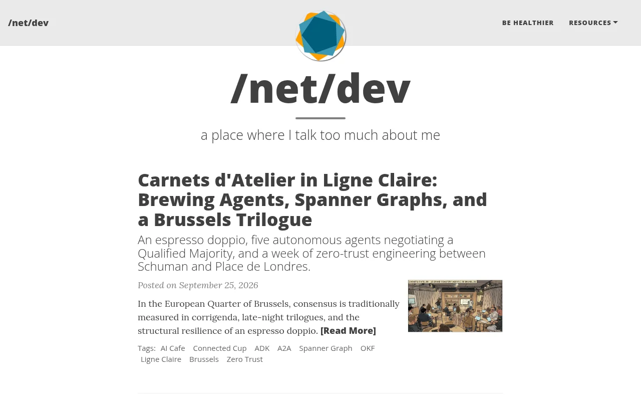 github.io β’ Archive (blog.netdev.be) β Jekyll Technical Thought Leadership Feed