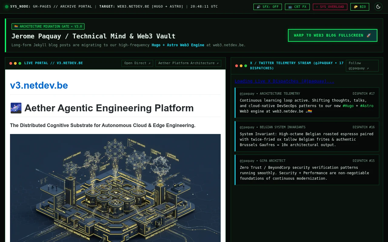 gcs β’ Base Portal (netdev.be) β /net/dev β’ Base Portal & Migration Gate v3.0